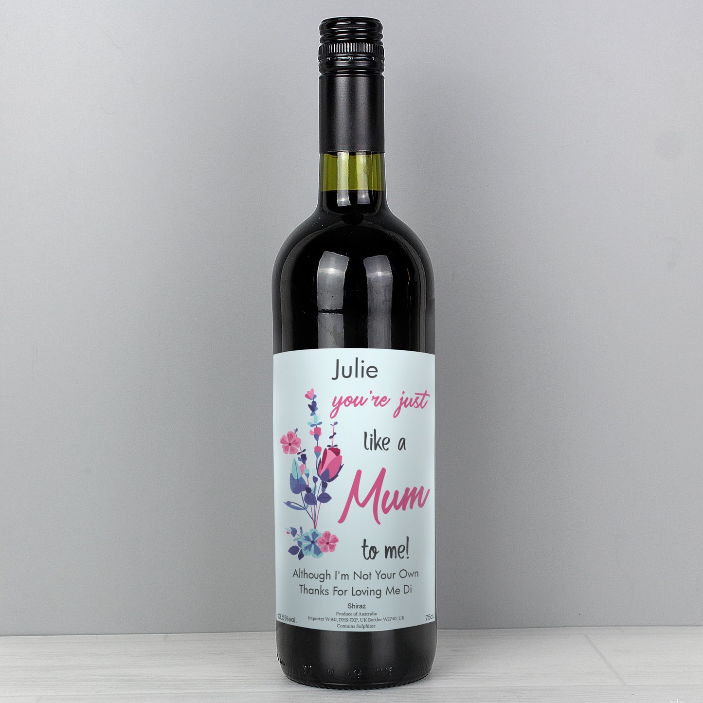 Personalised Just Like A Mum Red Wine