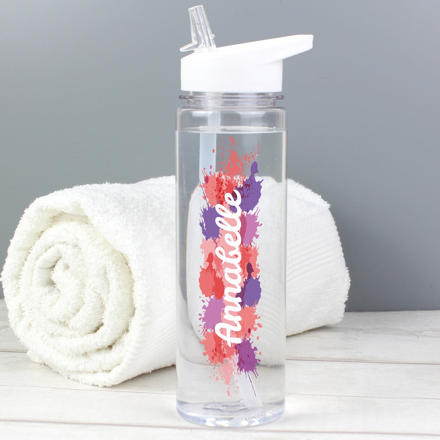 Personalised Splash Name Only Water Bottle