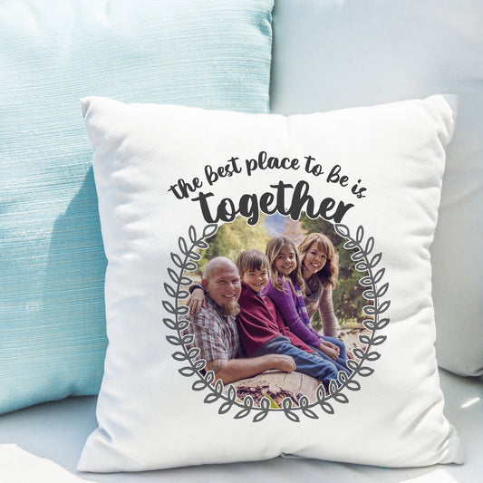 Personalised Better Together Photo Upload Cushion