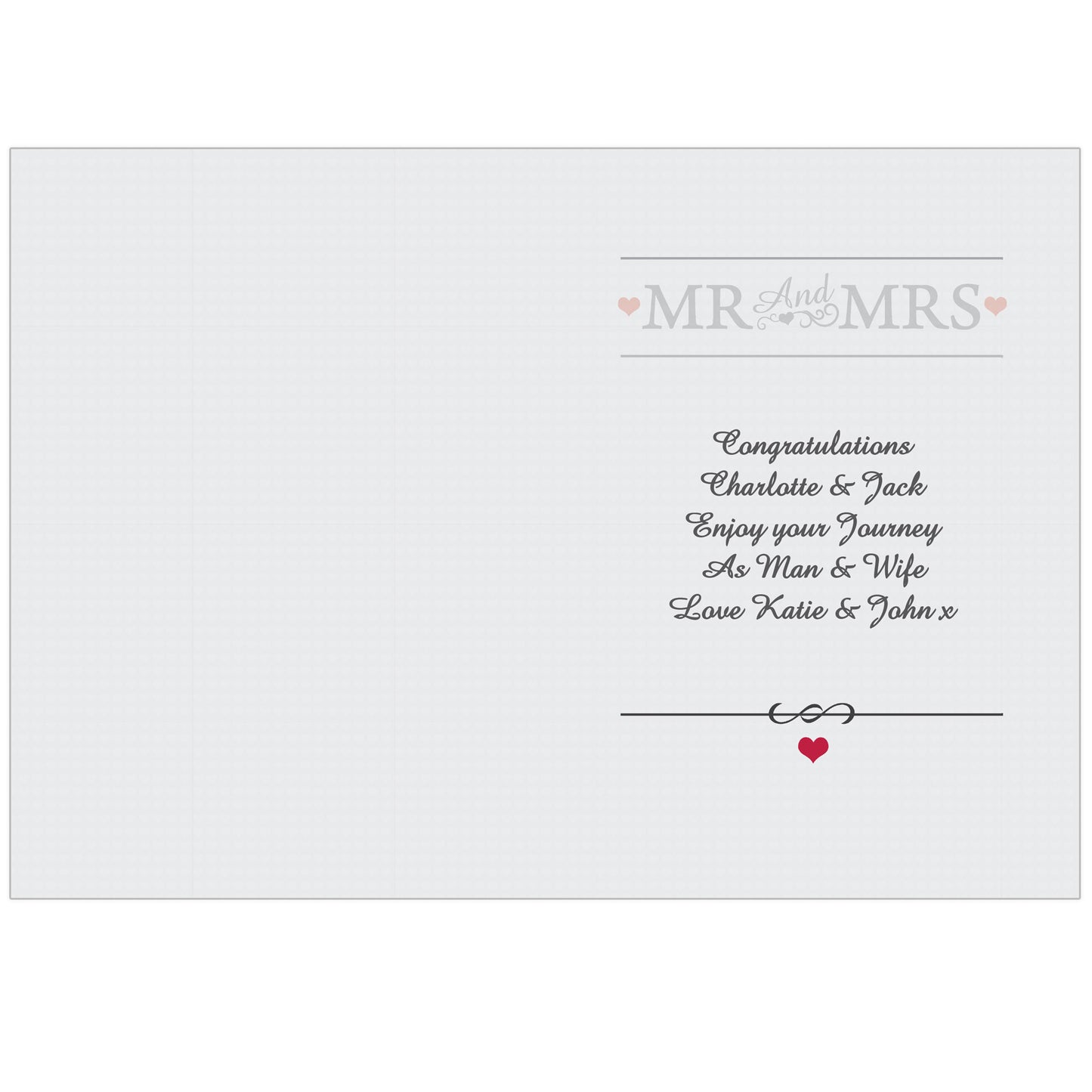 Personalised Mr & Mrs Card