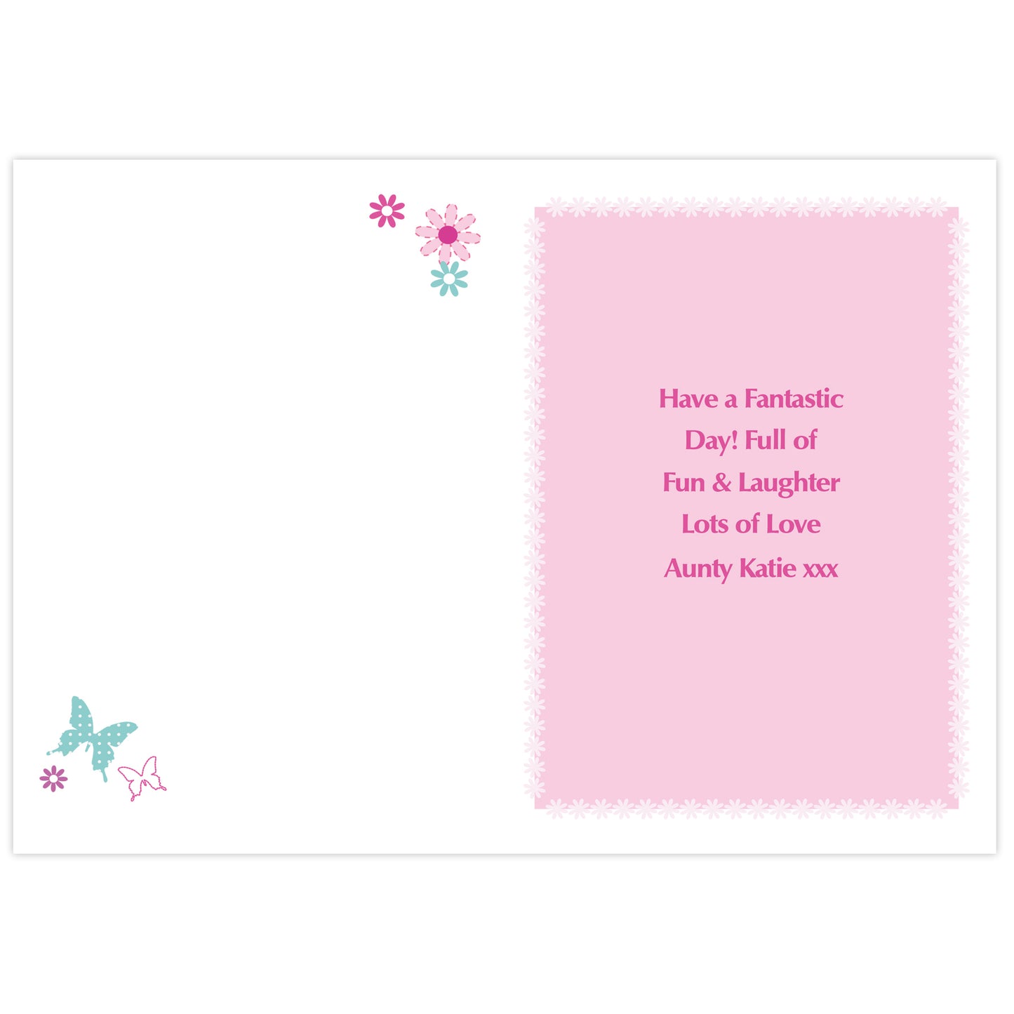 Personalised Butterfly Card