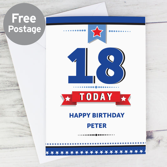 Personalised Birthday Star Card