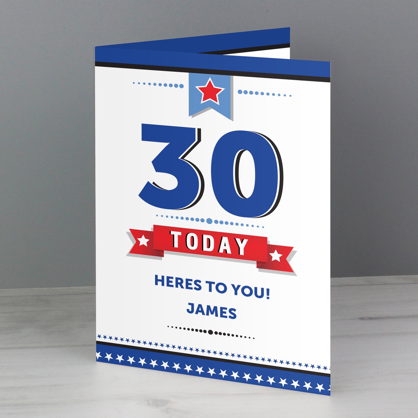 Personalised Birthday Star Card