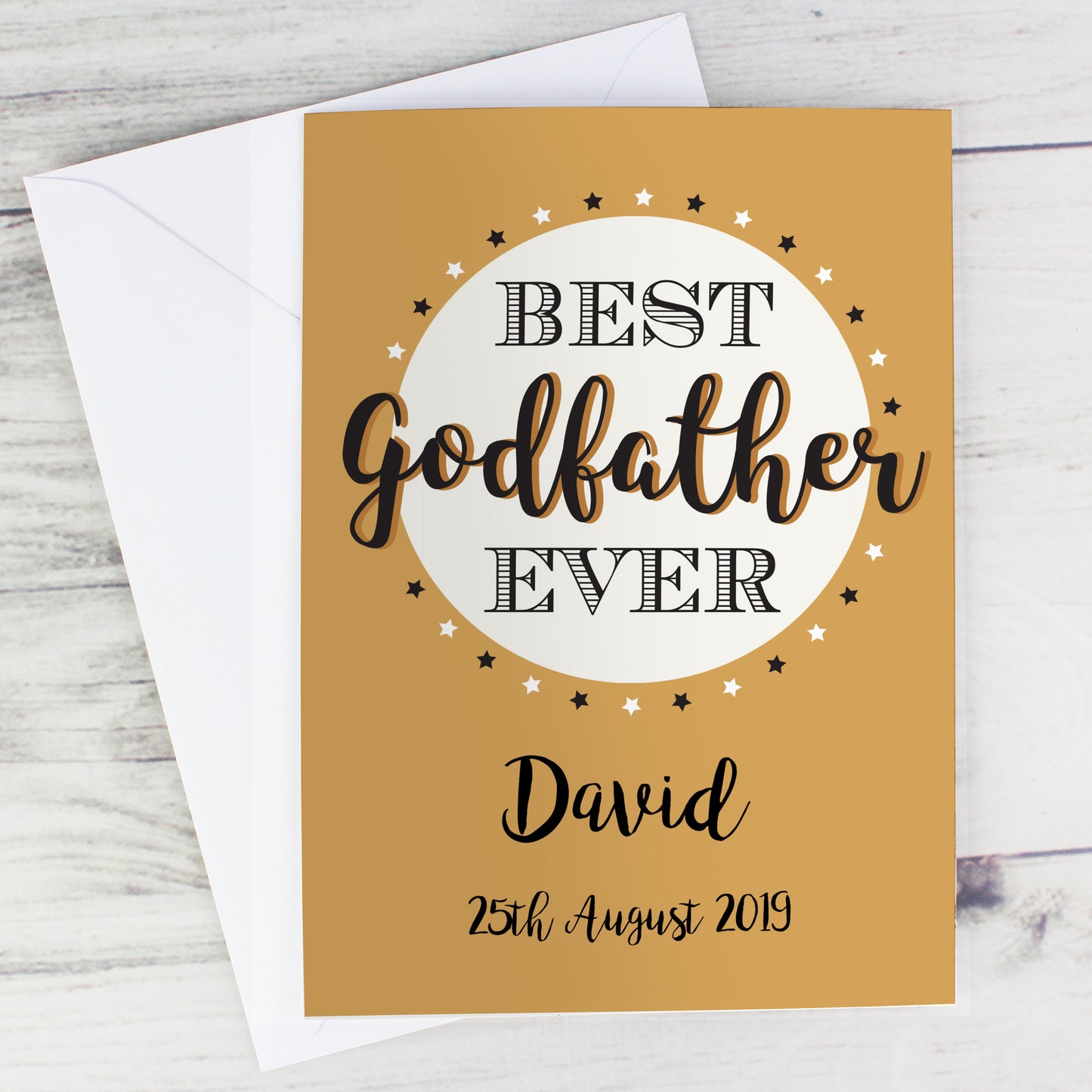 Personalised Best Godfather Card