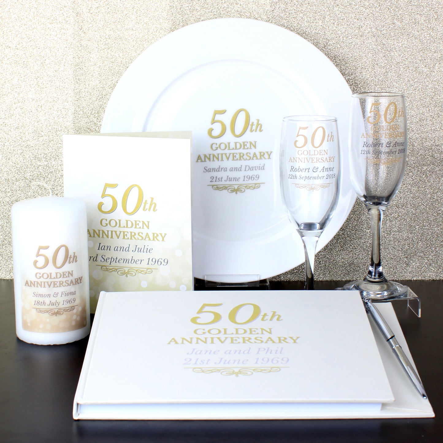 Personalised 50th Golden Anniversary Card