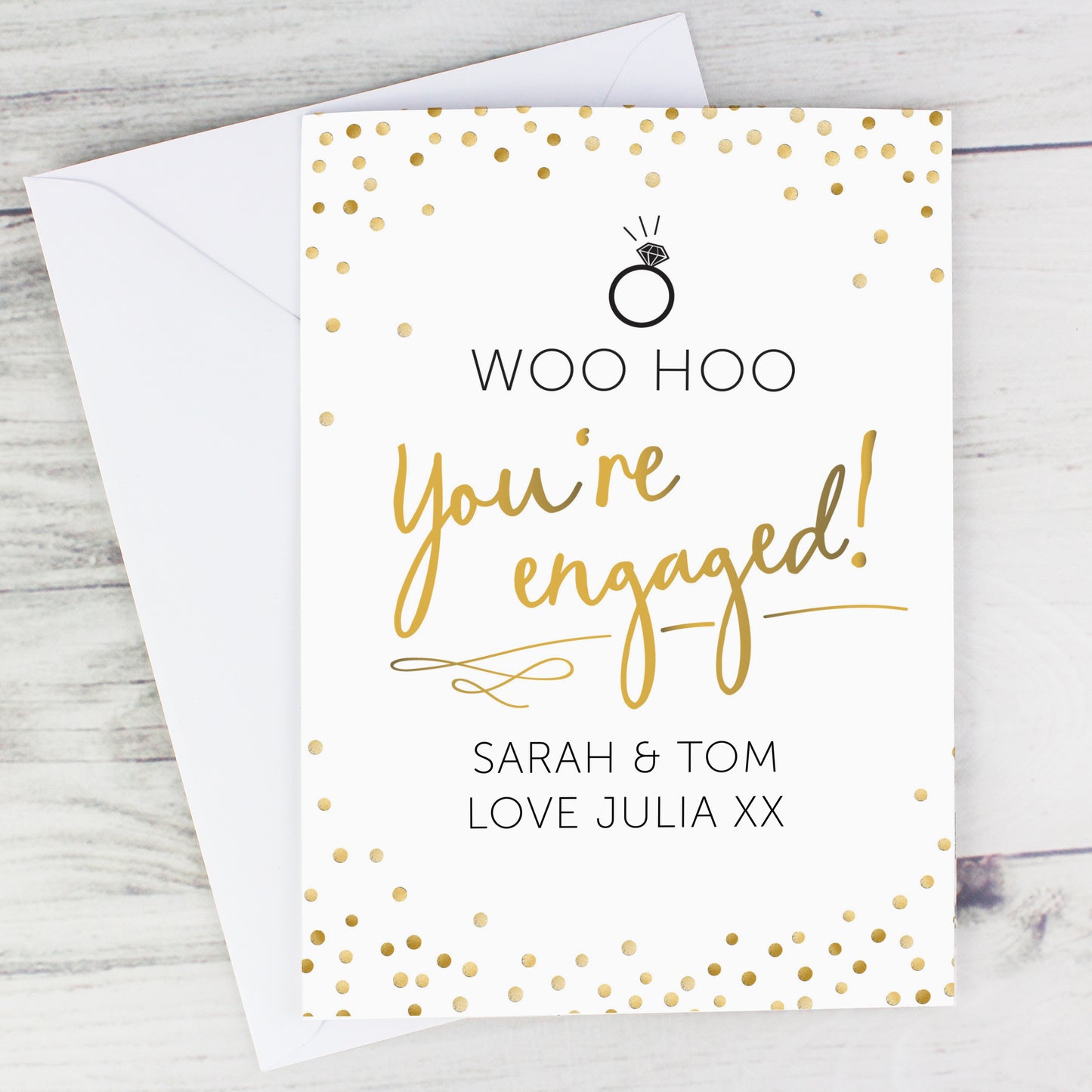 Personalised Engagement Card