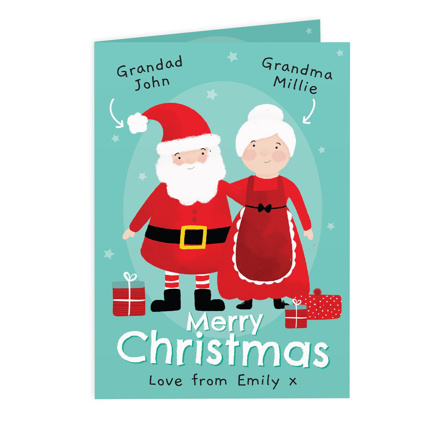 Personalised Mr & Mrs Claus Card