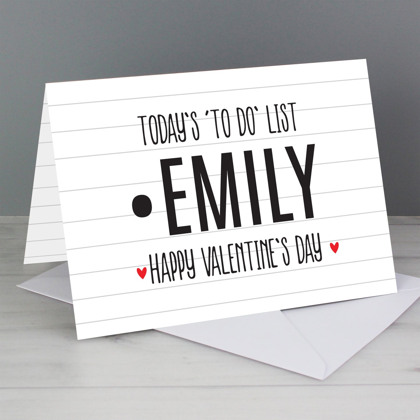 Personalised Naughty 'To Do' List Card