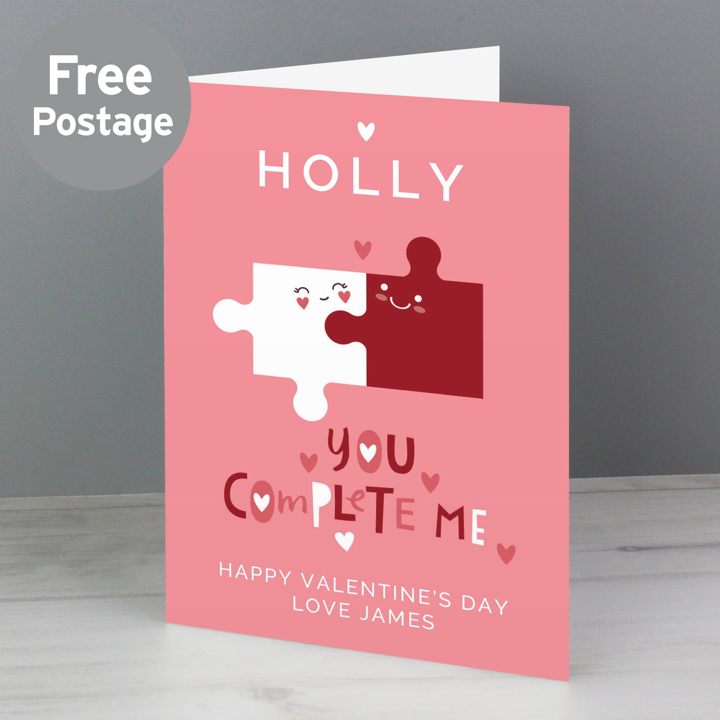 Personalised You Complete Me Card