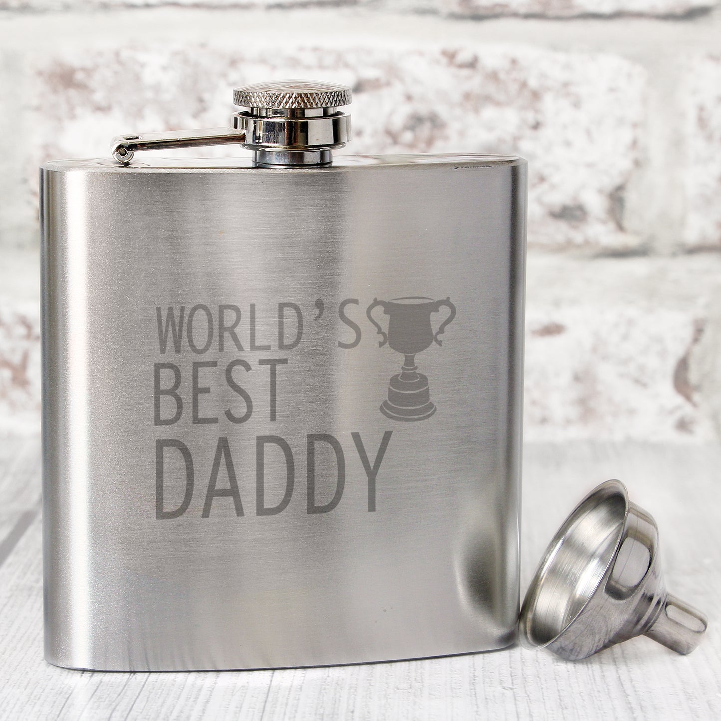 Worlds Best Daddy Hip Flask