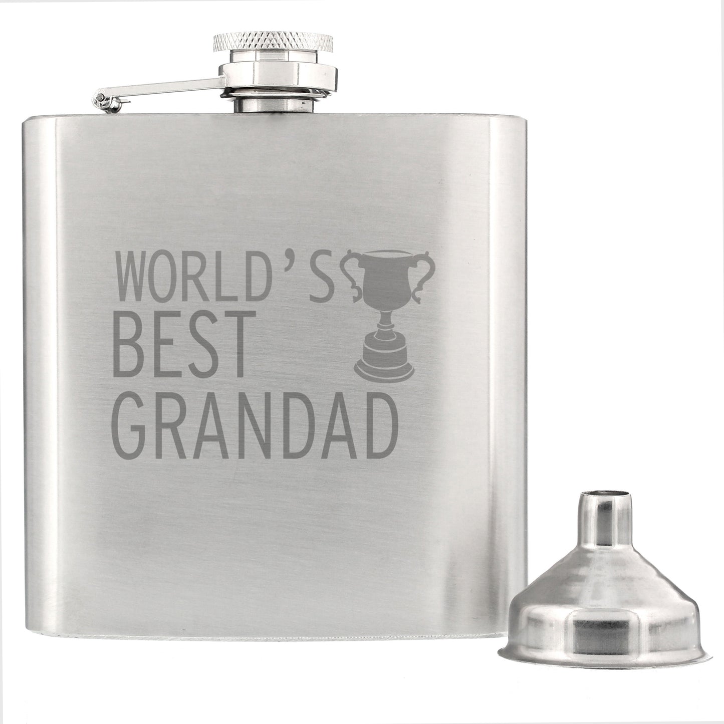 Worlds Best Grandad  Hip Flask