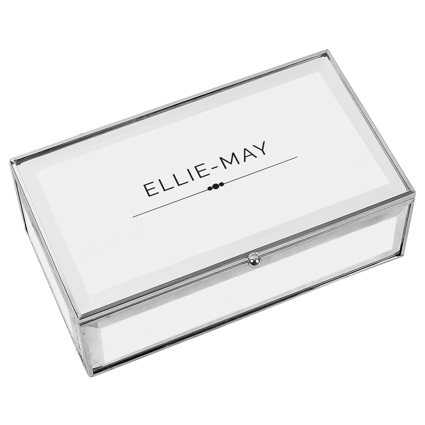 Personalised Classic Mirrored Jewellery Box