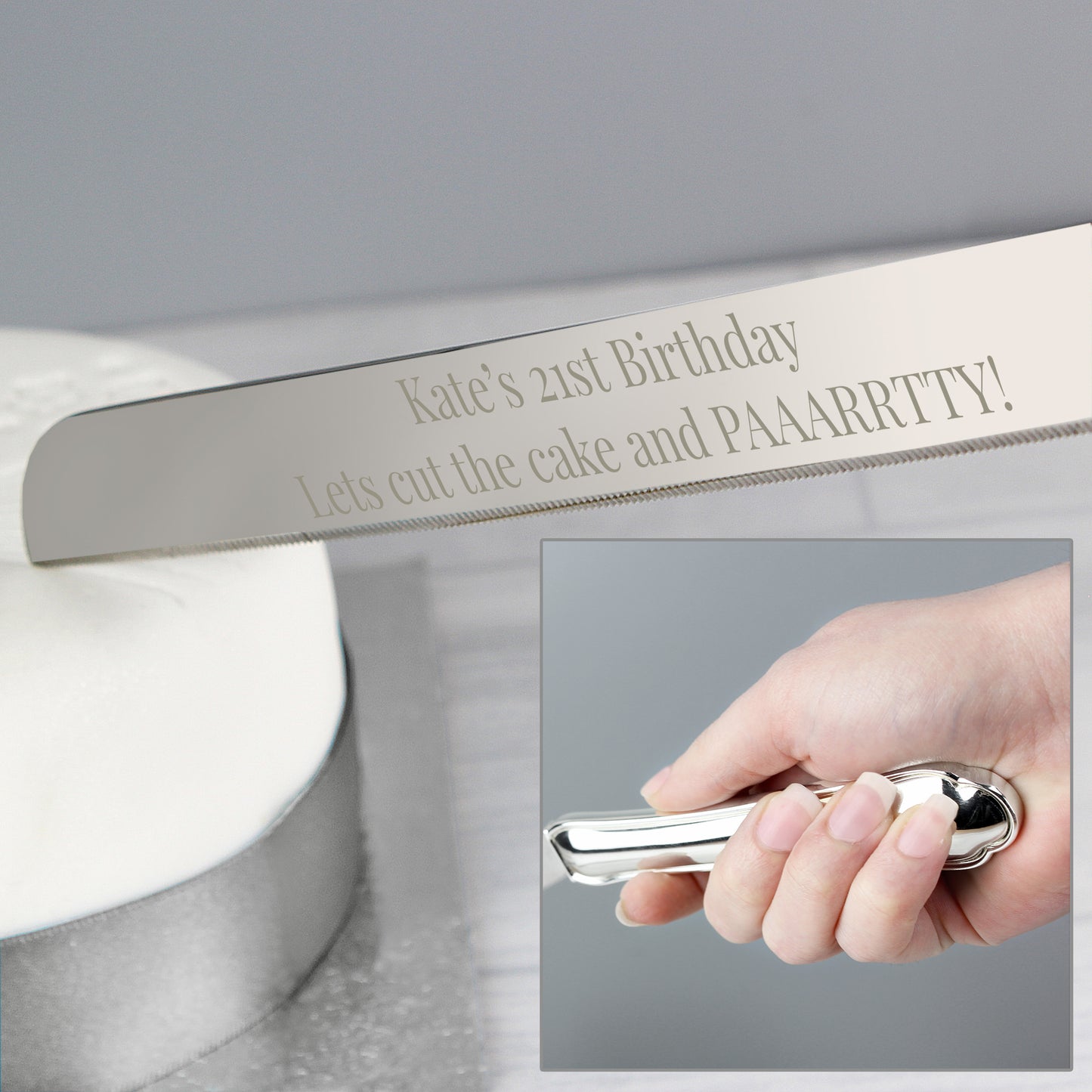 Personalised Modern Cake Knife