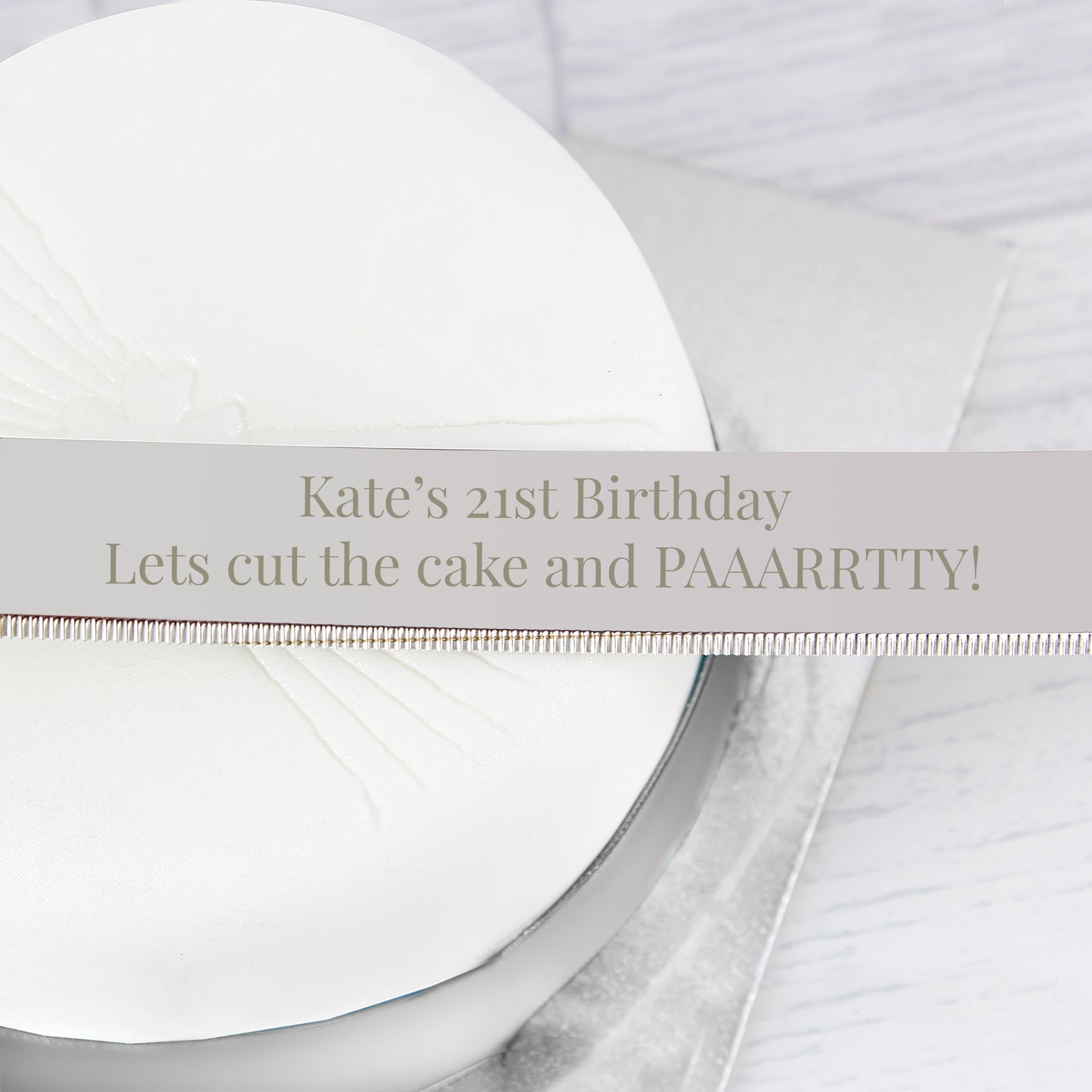 Personalised Modern Cake Knife