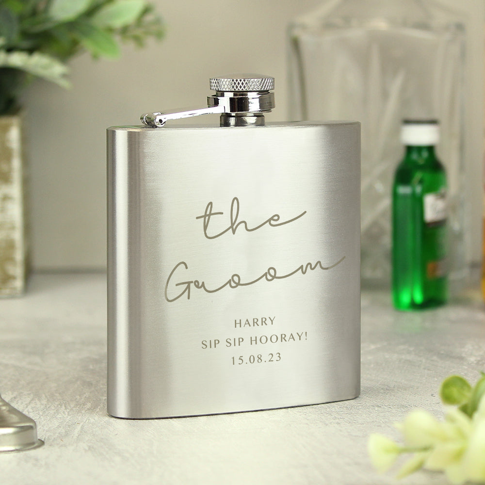 Personalised Any Message Hip Flask