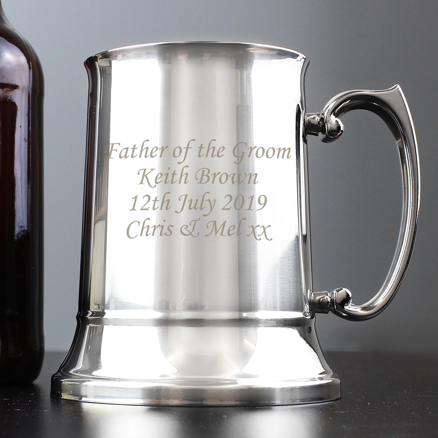 Personalised Stainless Steel Tankard