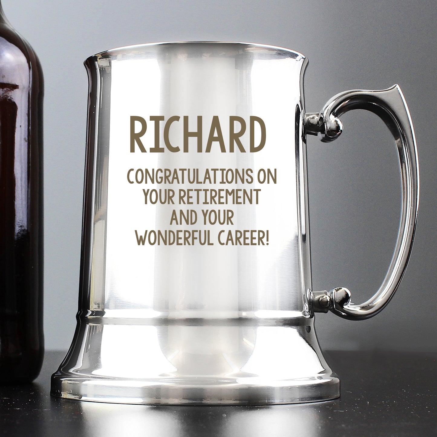 Personalised Free Text Stainless Steel Tankard