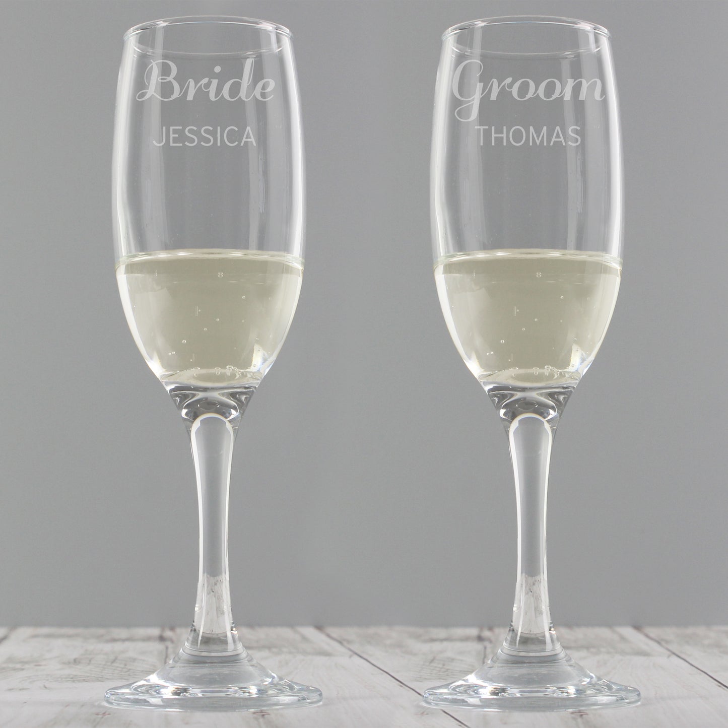 Personalised Classic Pair of Flutes