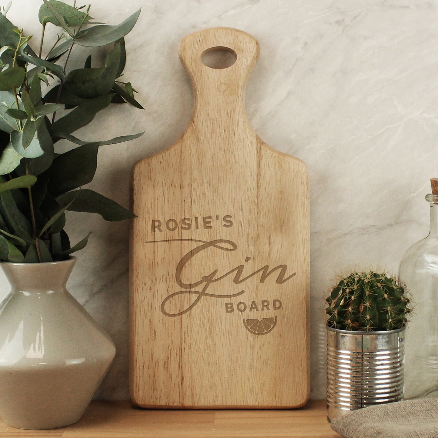 Personalised Gin Wooden Paddle Board