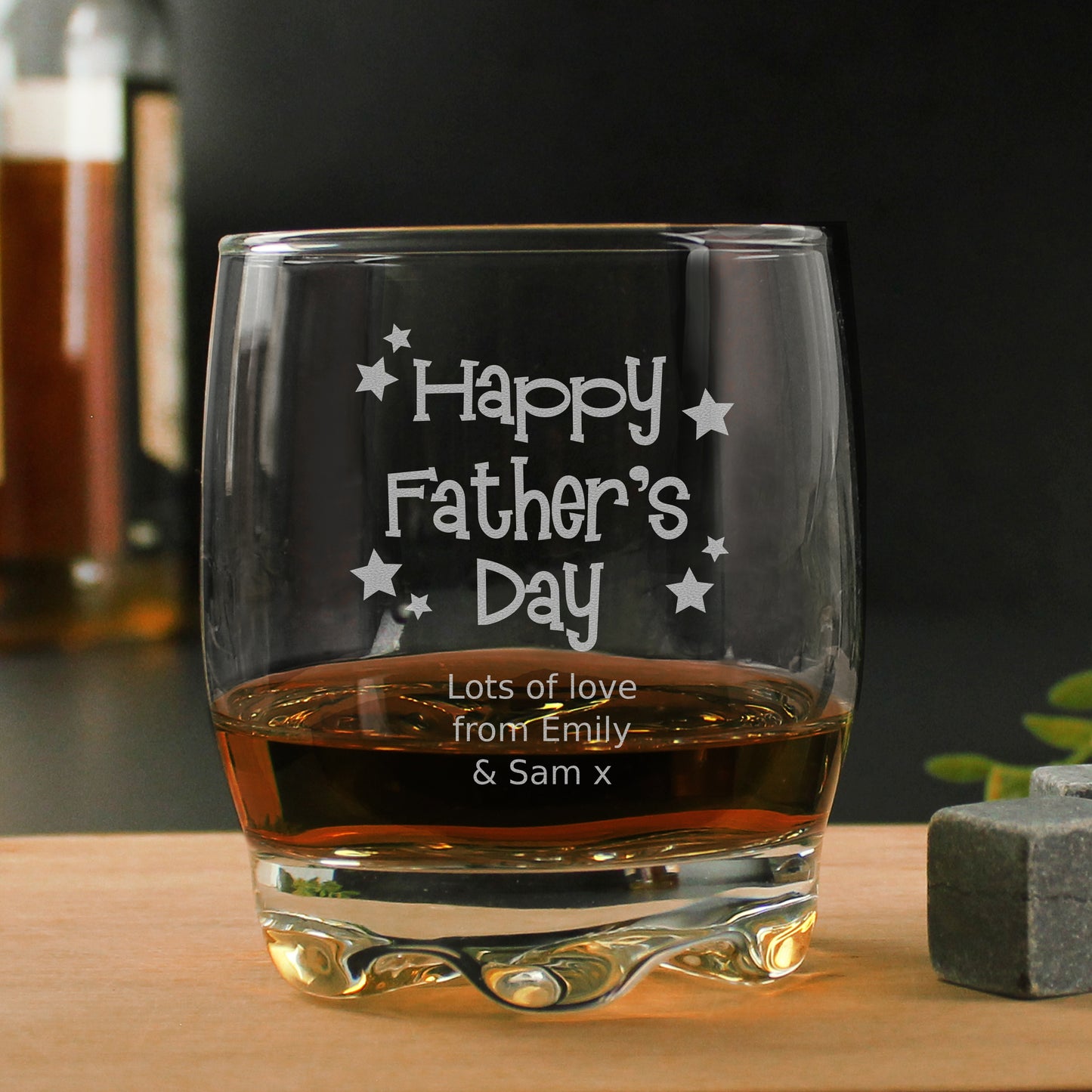 Personalised Happy Father's Day Stars Tumbler