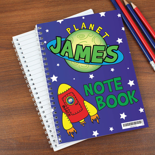 Personalised Space A5 Notebook