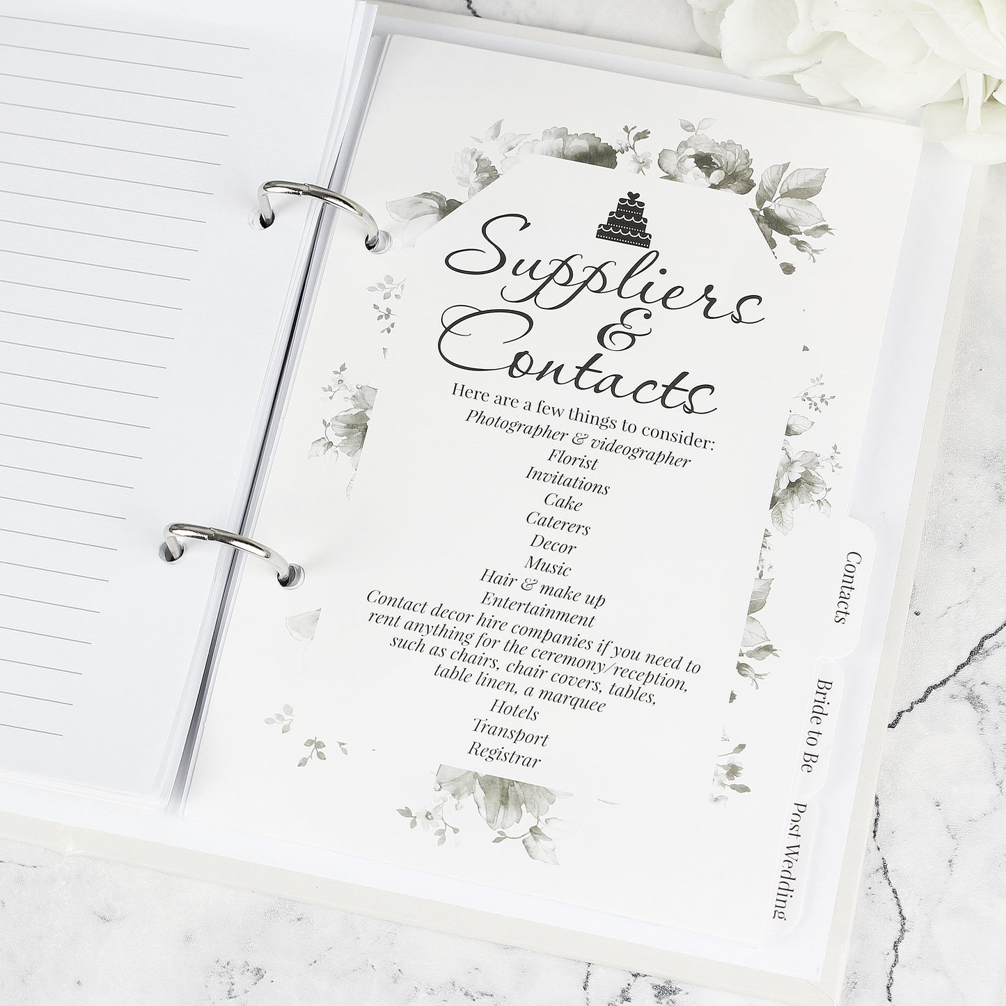 Personalised Botanical Wedding Planner