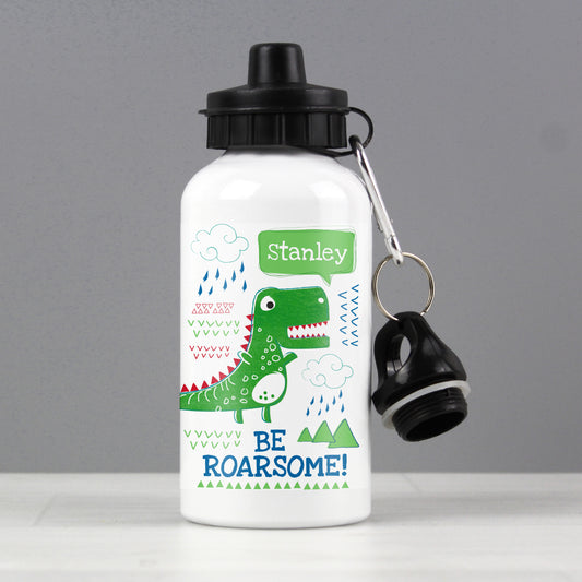 Personalised 'Be Roarsome' Dinosaur Drinks Bottle