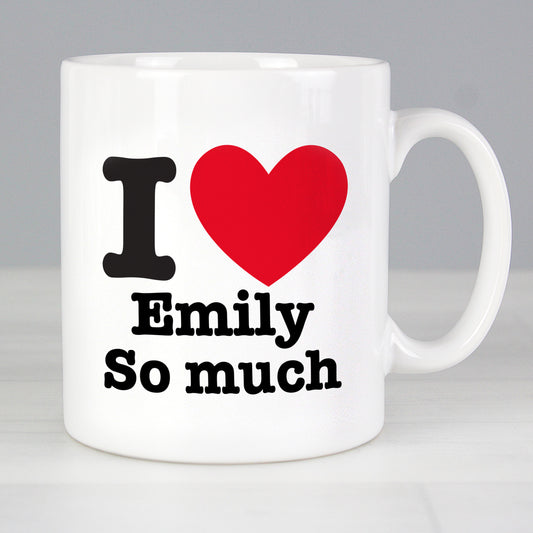 Personalised I HEART Mug