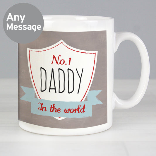 Personalised No.1 Shield Mug