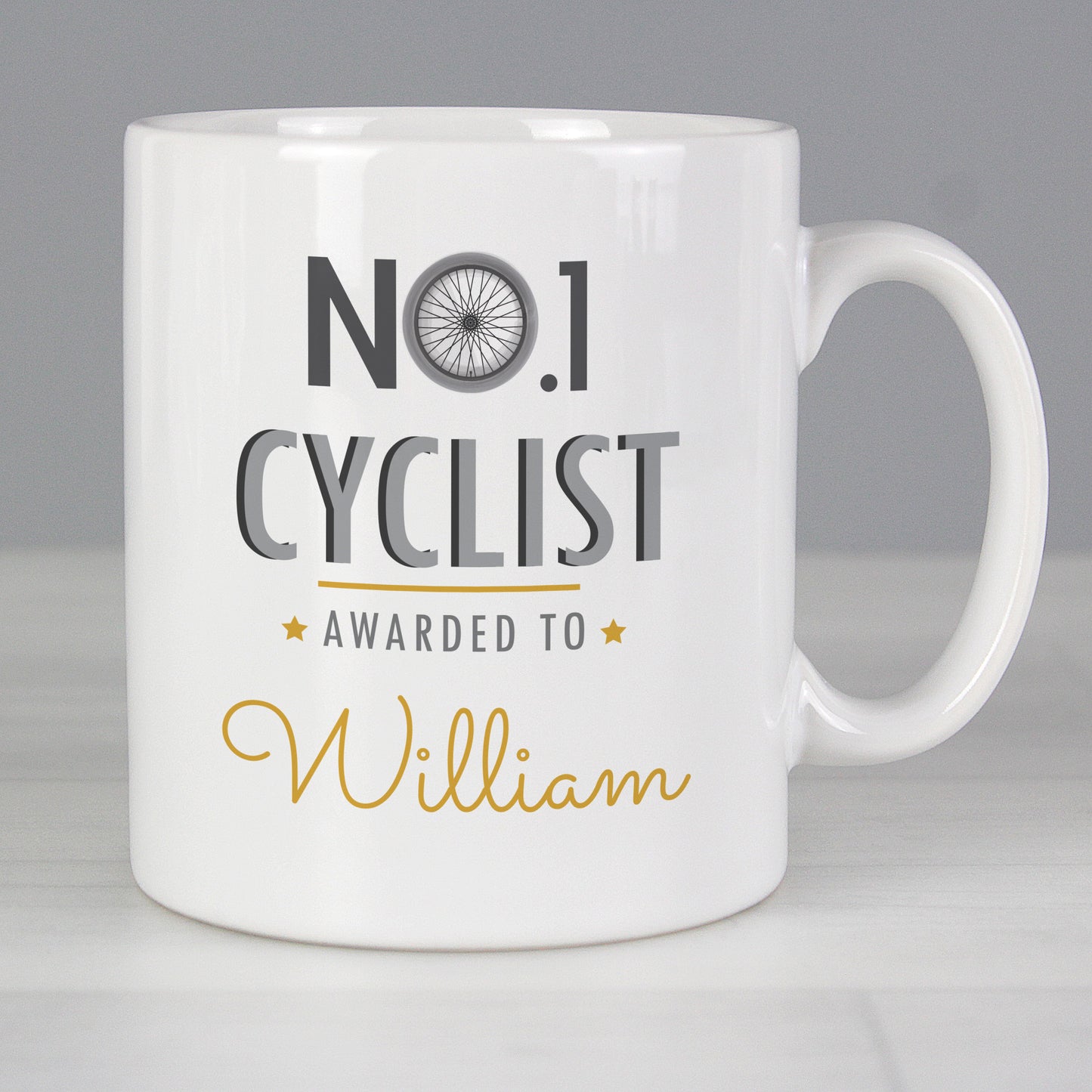 Personalised No.1 Cyclist Mug