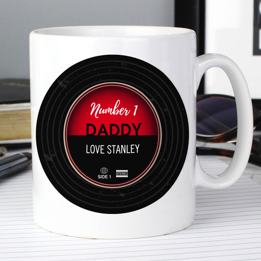 Personalised Vintage Record Mug