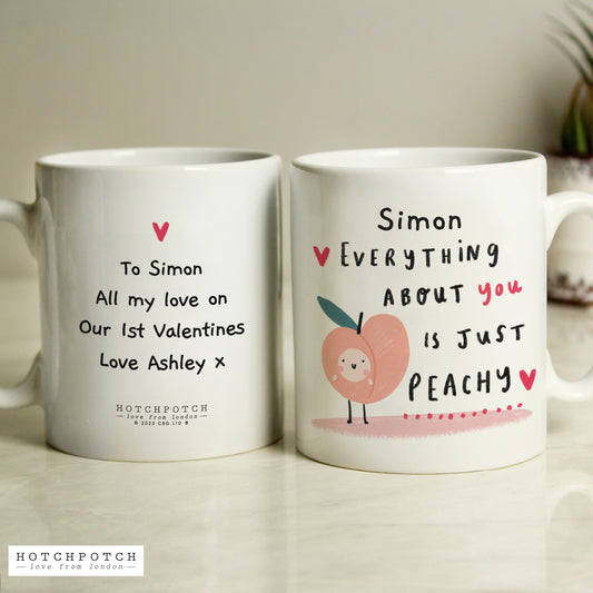 Personalised Peachy Mug