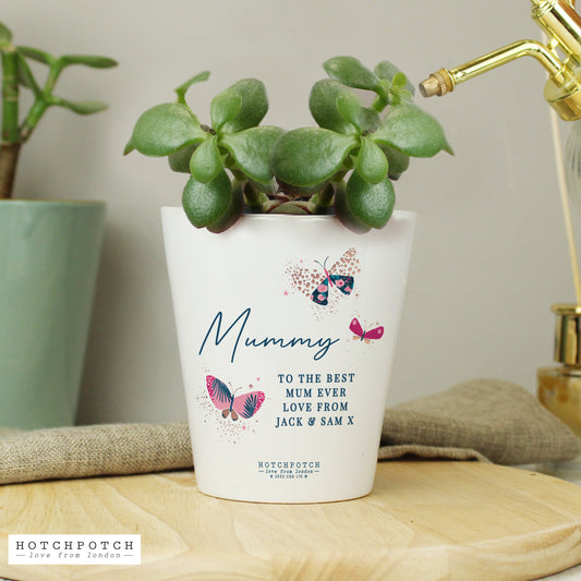 Personalised Butterfly Plant Pot