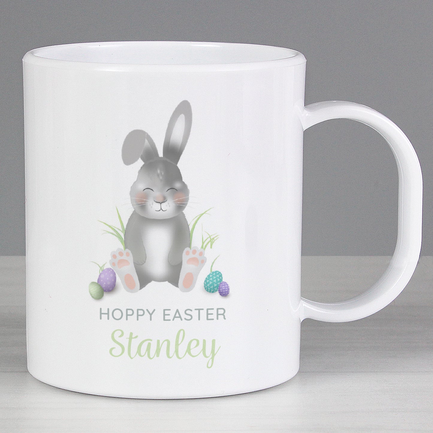 Personalised Easter Bunny Plastic Mug