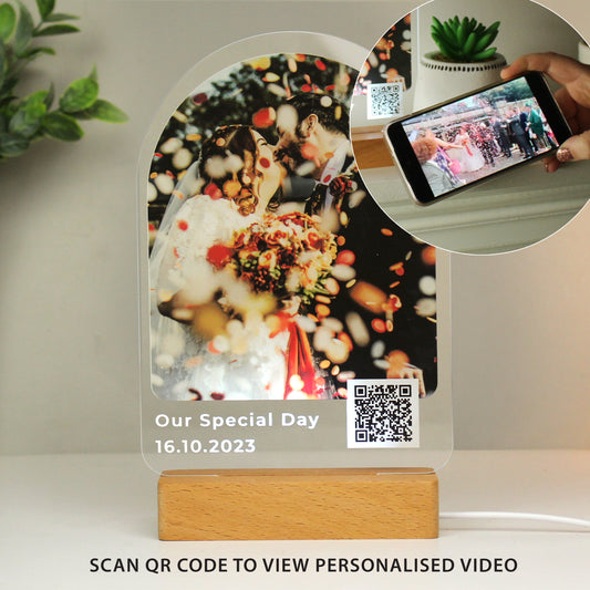 Personalised QR Photo Upload LED Light